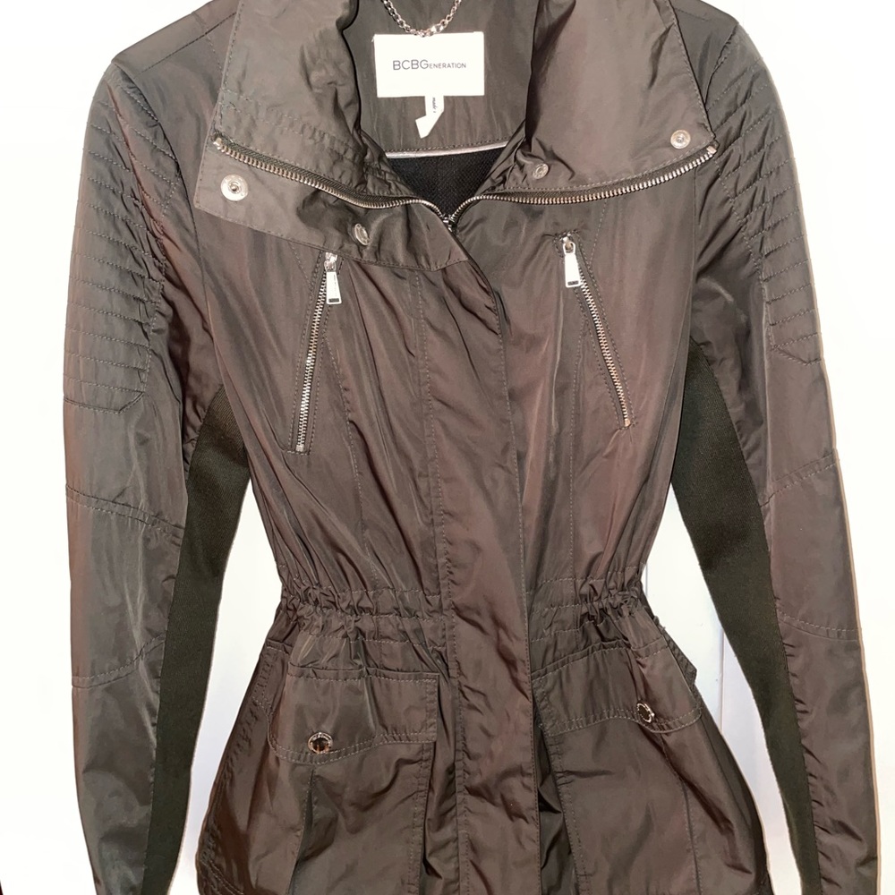 BCBG Rain Jacket (hunter green)